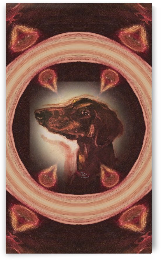 Dober-mensional Window by Lowell Phoenix Devin