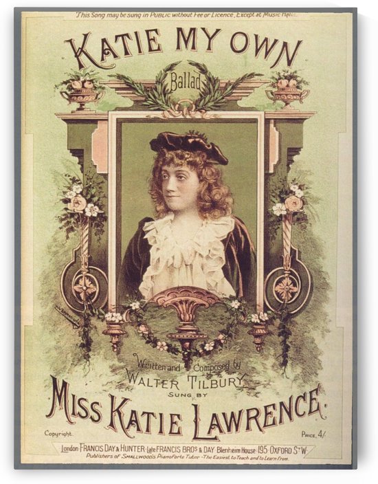 Katie my own ballad vintage poster by VINTAGE POSTER