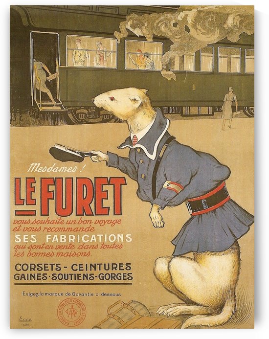 Marcello Dudovich poster for Le Furet, 1921 by VINTAGE POSTER
