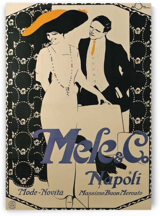 Vintage Poster for Italian Fashion Company by VINTAGE POSTER