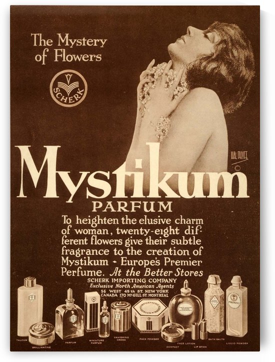 Mystikum perfume ad photo 1925 by VINTAGE POSTER