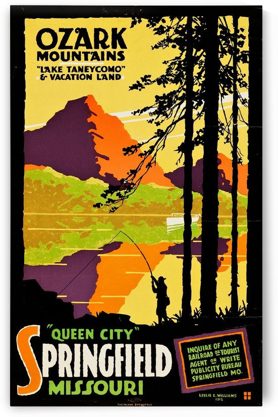 Ozark Mountains Travel Poster by VINTAGE POSTER