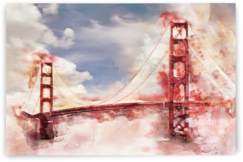 Golden Gate Bridge by Angel Photo Art