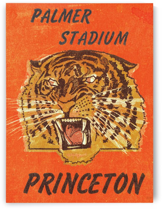 1947 Princeton Tiger Ticket Stub Remix Art by Row One Brand