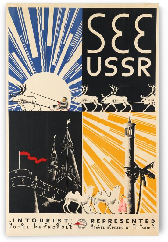See USSR travel poster by VINTAGE POSTER