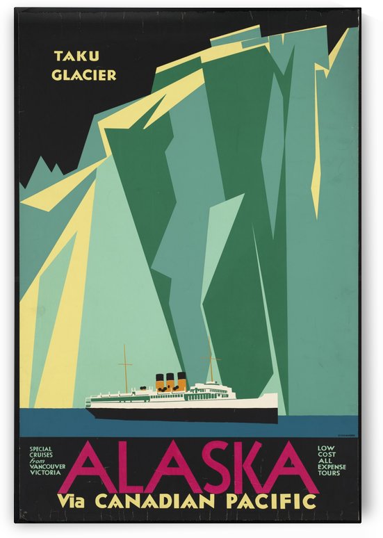 Alaska via Canadian Pacific by VINTAGE POSTER