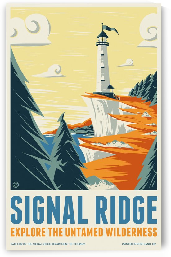 Vintage travel poster for Signal Ridge by VINTAGE POSTER