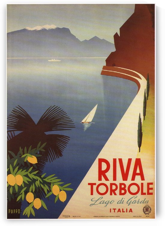 Riva Torbole Italy Vintage Poster by VINTAGE POSTER