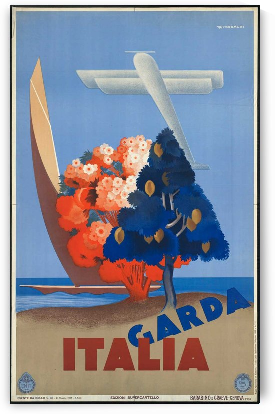 Garda Italia Vintage Poster by VINTAGE POSTER