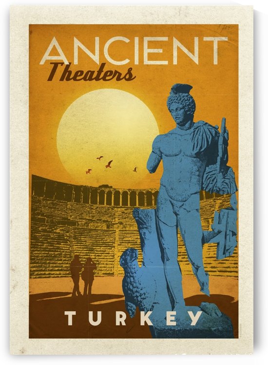 Turkey Ancient Theaters by VINTAGE POSTER