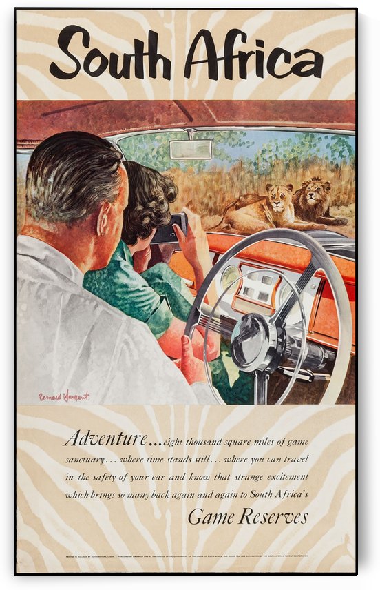 South Africa Vintage Travel Poster by VINTAGE POSTER