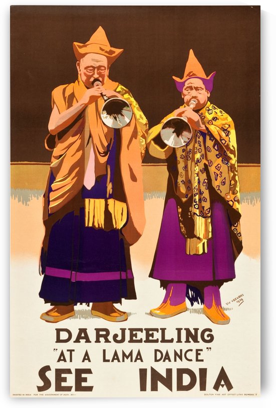 India Travel Poster by VINTAGE POSTER