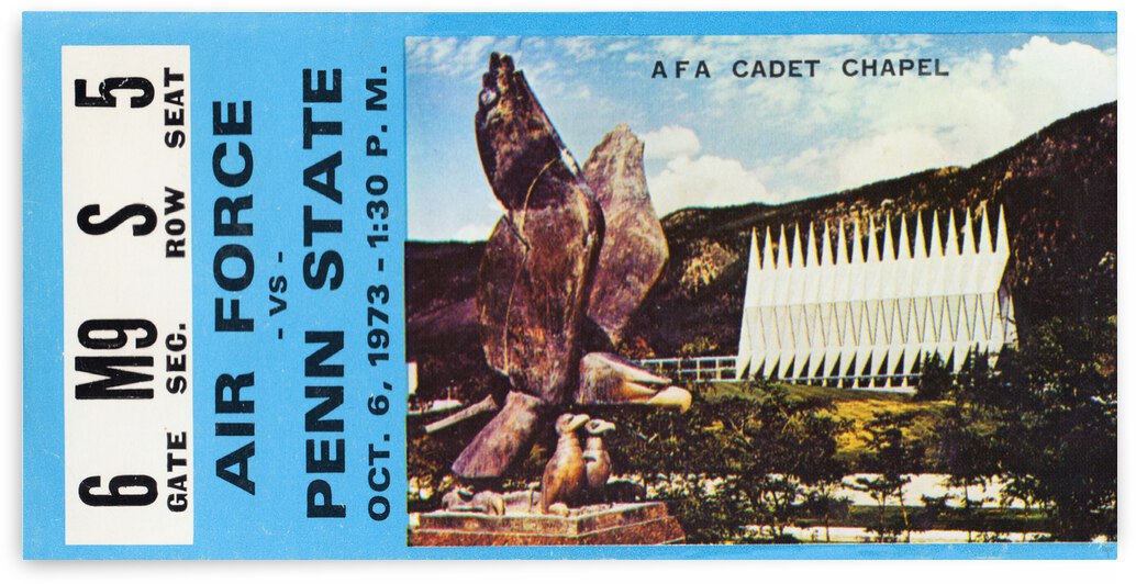 1973 Air Force vs. Penn State  by Row One Brand
