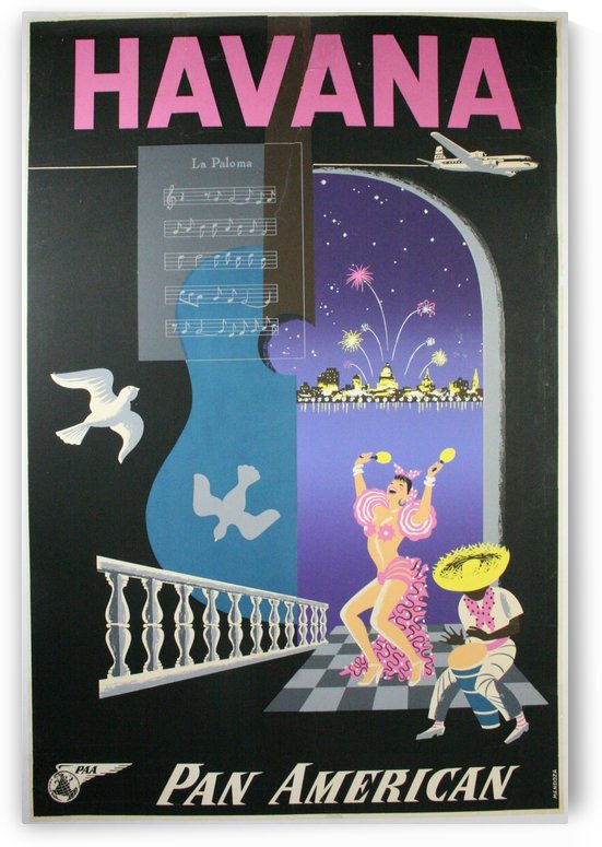 Havana Pan American Travel Poster by VINTAGE POSTER