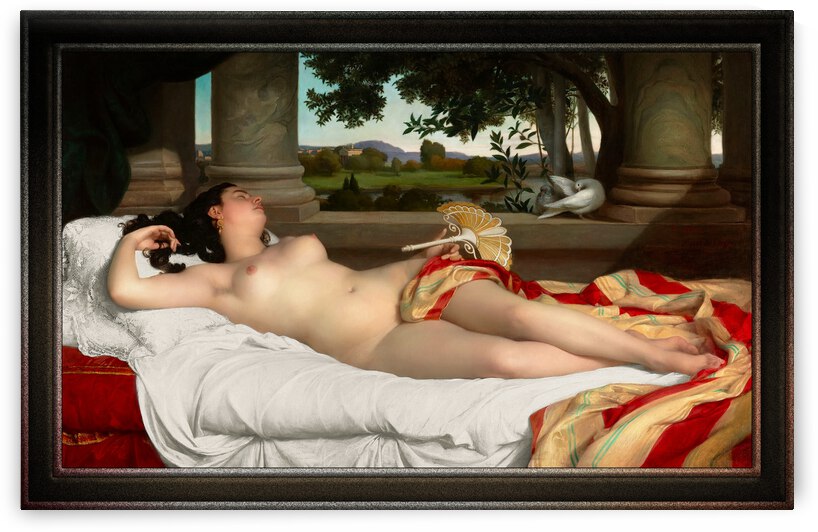 Romaine Endormie by Felix-Auguste Clement Classical Fine Art Xzendor7 Old Masters Reproductions by xzendor7