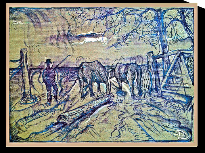 Freehand Log Team by Lowell Phoenix Devin