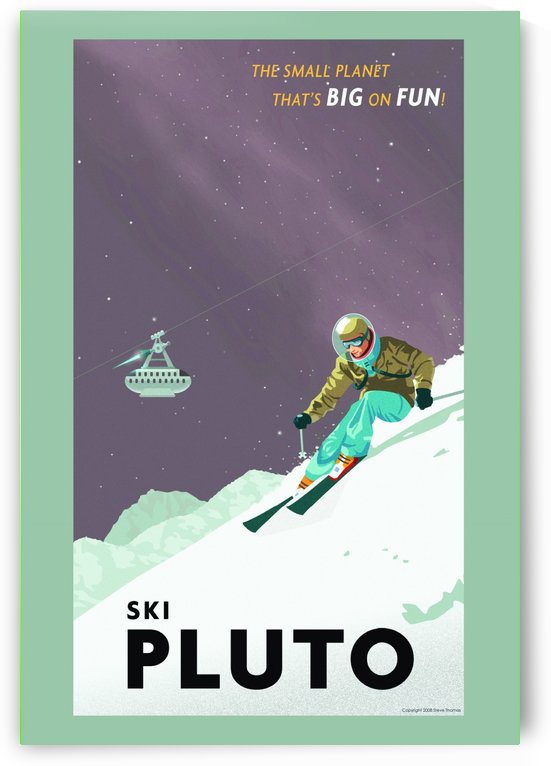 Ski Pluto poster by VINTAGE POSTER