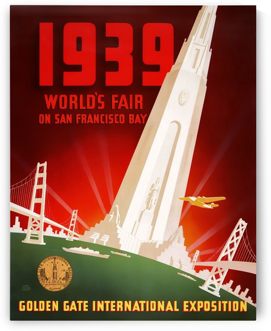 1939 World Fair on San Francisco Bay by VINTAGE POSTER
