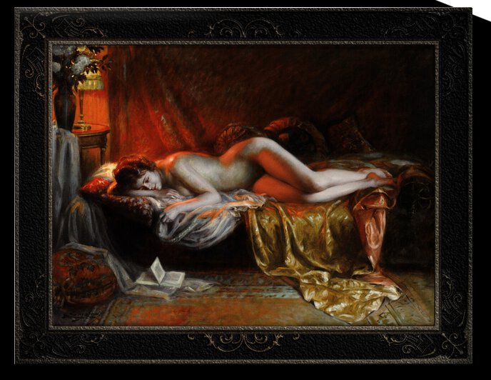Just Finishing Reading A Novel by Delphin Enjolras	 Classical Art Xzendor7 Old Masters Reproductions by xzendor7