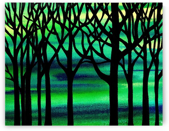 Abstract Spring Forest by Irina Sztukowski