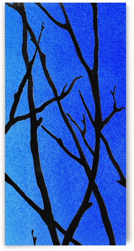 Ultramarine Forest Winter Blues III by Irina Sztukowski