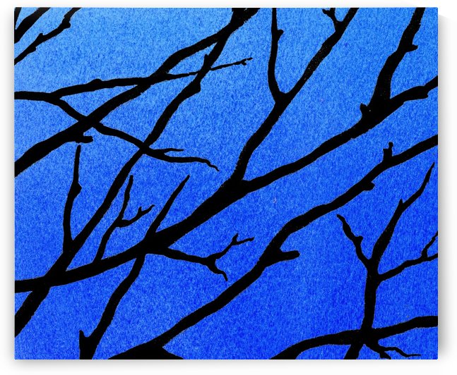 Ultramarine Forest Winter Blues II by Irina Sztukowski