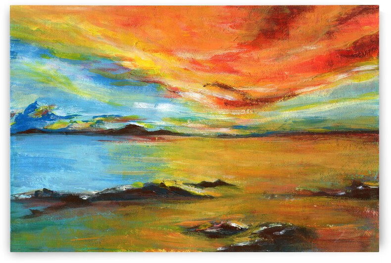 Sunset seascape by Anna Ponomarenko