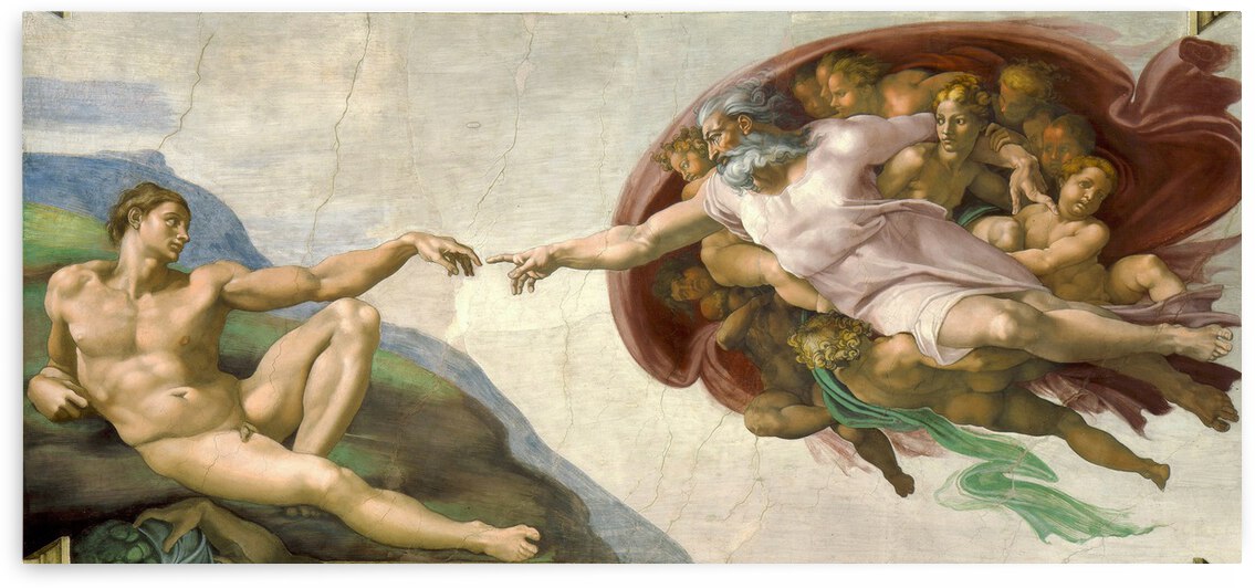 Michelangelo The Creation of Adam by TOPARTGALLERY