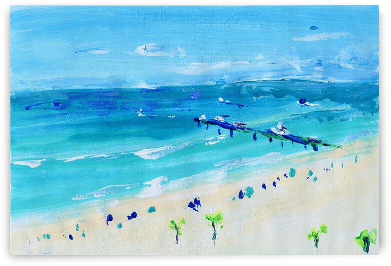 Florida Clearwater beach seascape by Anna Ponomarenko