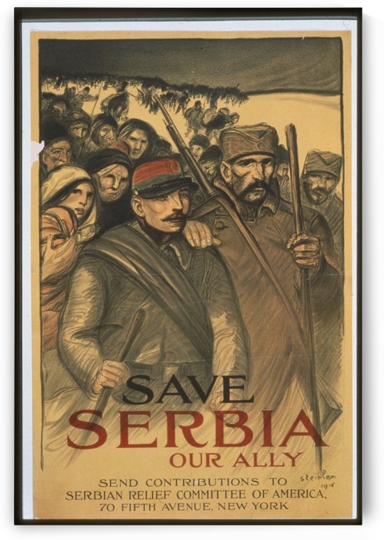 Vintage---Save-Serbia by VINTAGE POSTER