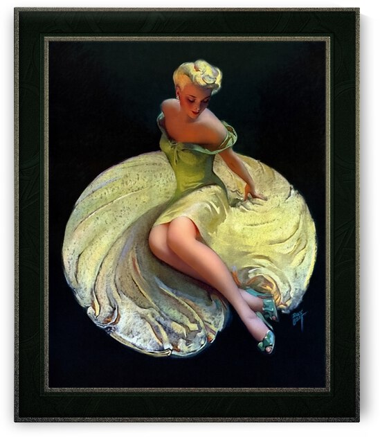 Golden Girl by Roy Best Vintage Illustration Xzendor7 Art Reproductions by xzendor7