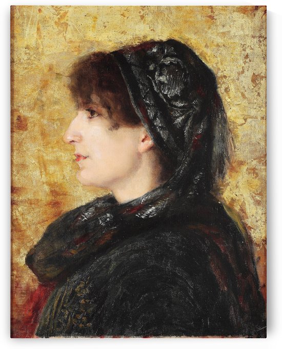 Portrait of Naile Hanım by Osman Hamdi Bey