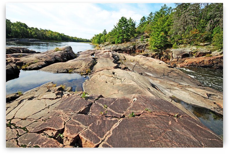 Canadian Shield Landscape French River by Deb Oppermann