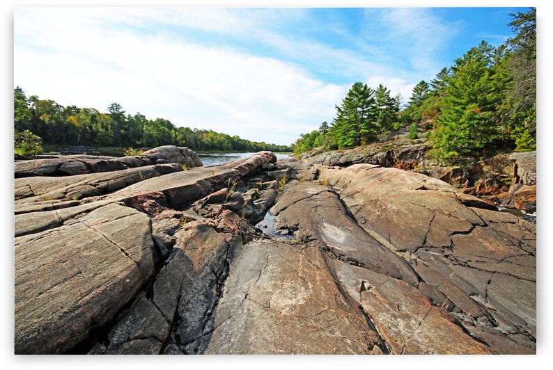 Canadian Shield Landscape French River I by Deb Oppermann
