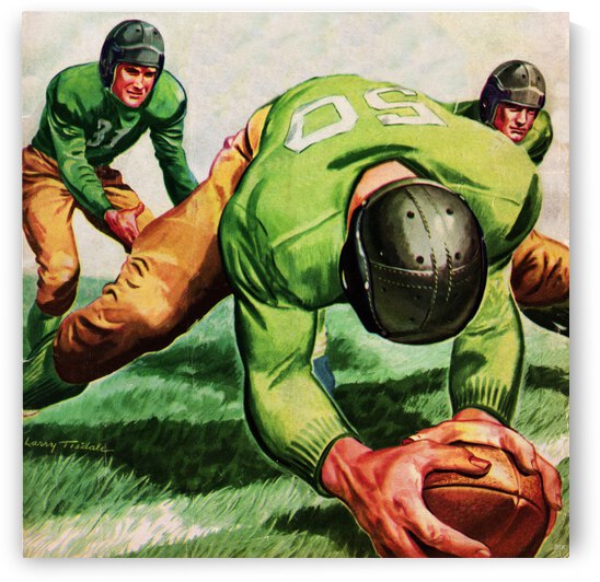 1946 Vintage Football Artist Larry Tisdale by Row One Brand