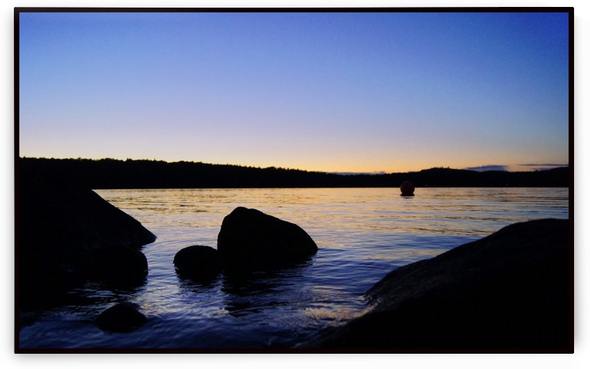 Maine Lake sunset by Sue Bonior