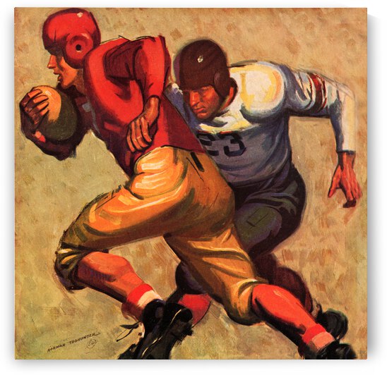 1938 Norman Todhunter Football Art  by Row One Brand