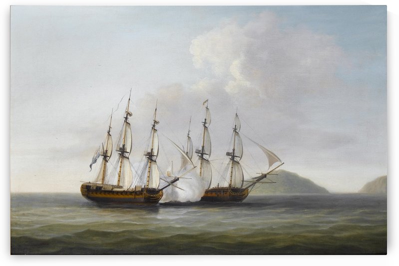 Captain George Montagu of the Pearl by Dominic Serres