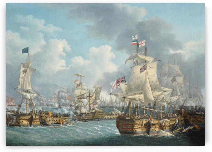 Ships at Traffalgar by Dominic Serres