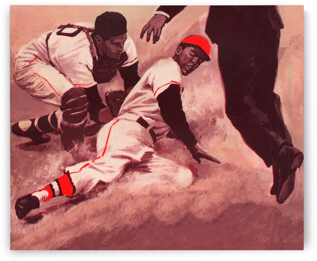 1962 Vintage Baseball Canvas Art  by Row One Brand