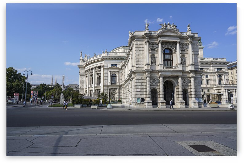 Snapshot in Time One Day in Vienna Austria at Josef Meinrad Square with Burg Theater by 360 Studios