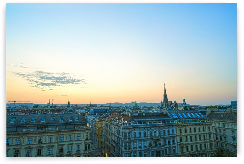 The City at Sunset Vienna Austria 1 of 3 by 360 Studios