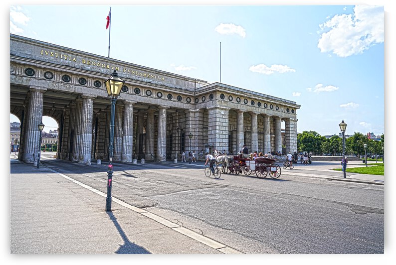 Outer Castle Gates at Hoffburg Palace in Vienna Austria by 360 Studios