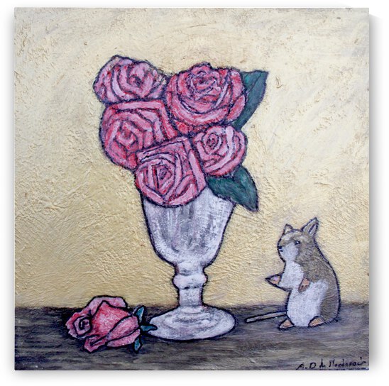 Souris et fleurs by Anneda
