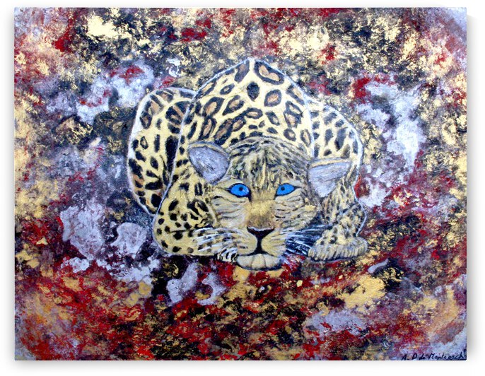 Peinture leopard by Anneda