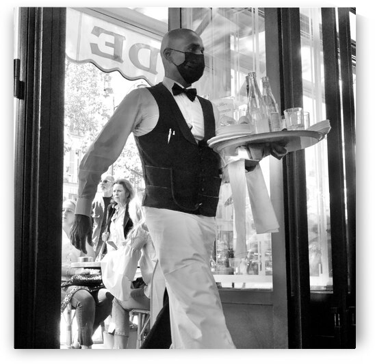 Serveur Cafe Flore by Bill Osuch