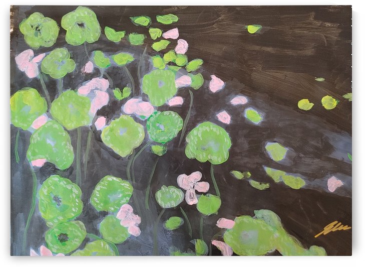 LOTUS  FLOWER by Elizabeth Lee Adeghe