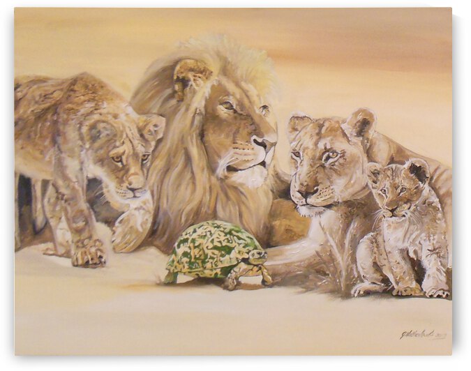 Lion pride by Grant Netherlands