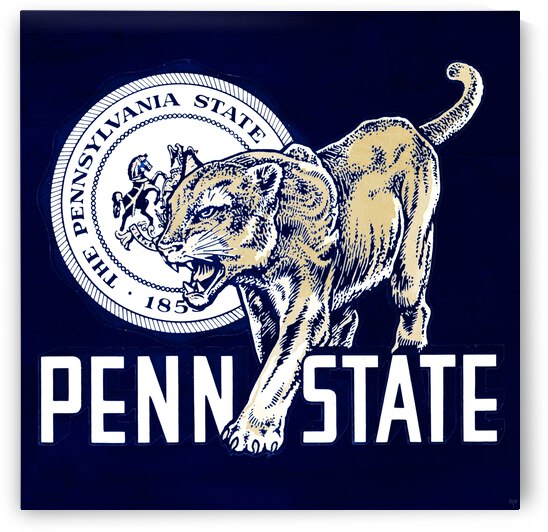 Vintage Penn State Art by Row One Brand