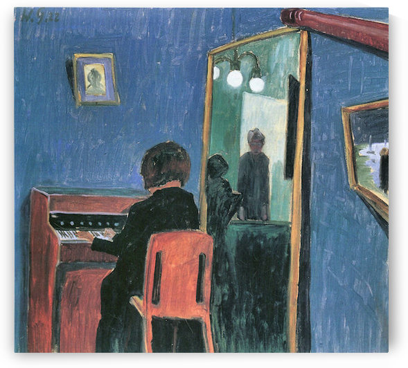 Girl at the keyboards by Walter Gramatte